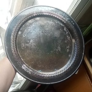 Vintage Wm rogers 4371p silver plated serving plate